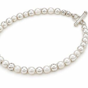 Silpada Freshwater Pearl Sterling Silver Toggle Bracelet